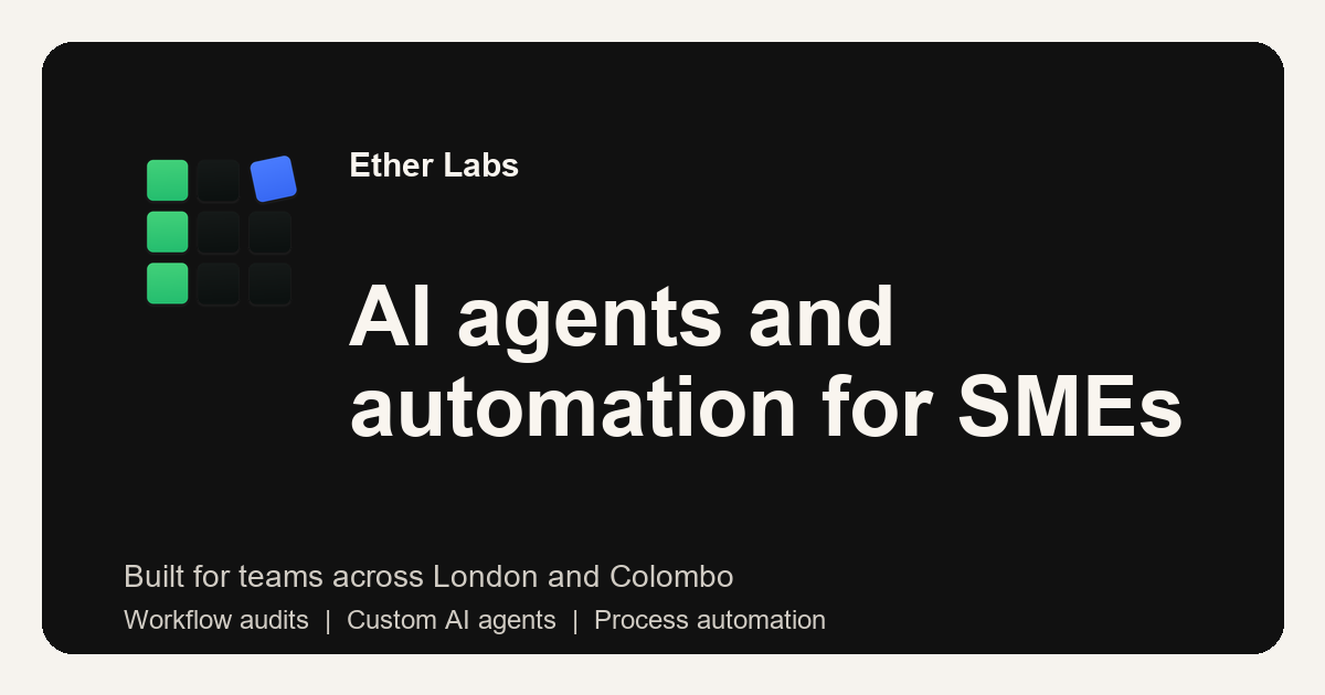 AI Webinars & Recorded Sessions | Ether Labs