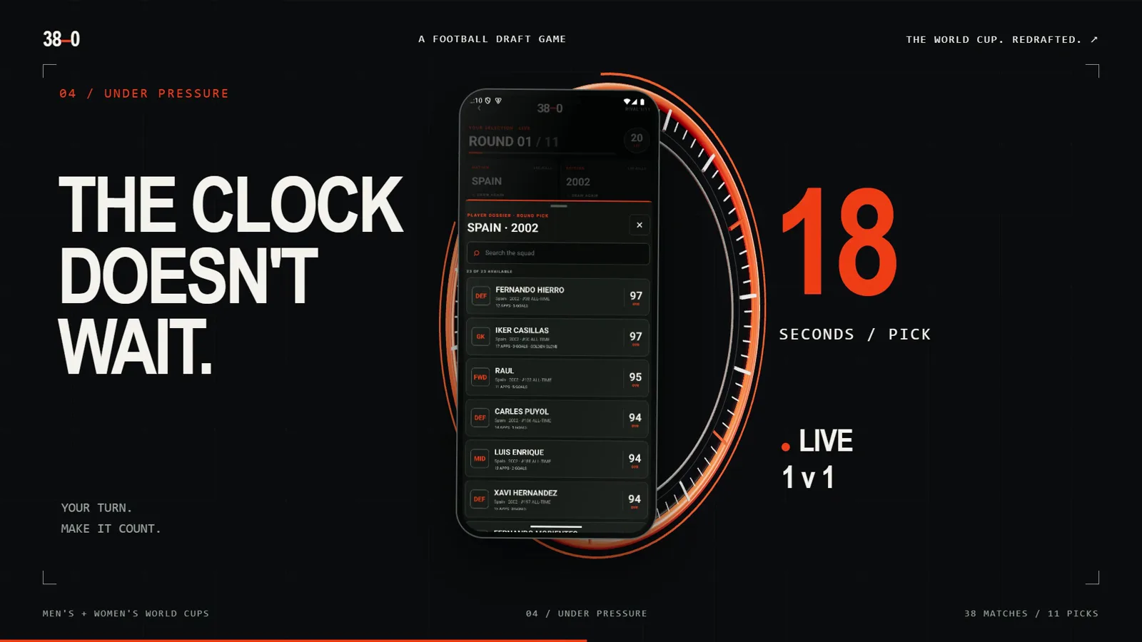 18 seconds per pick, live 1v1