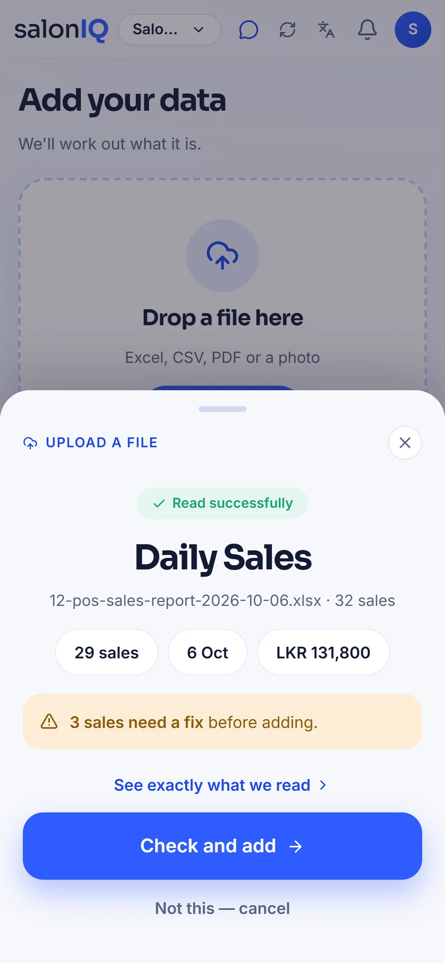 Upload the files you have